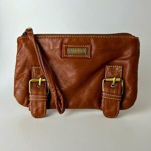 RIP CURL Enchanted Island Vegan Brown Faux Leather Wristlet Bag